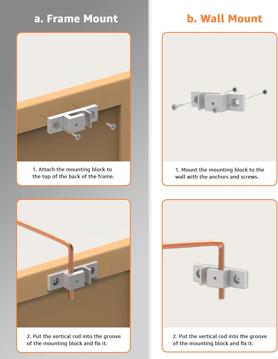 Plug in Picture Light Dimmable Art Lights for Paintings Remote Control 3000K Picture Frame Light with Timer CRI 90 LED Picture Lights for Wall Display Artwork Portrait Gallery, Copper Body