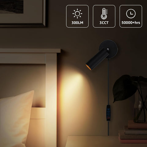 3000K/4000K/5000K Adjustable LED Floor Lights for Plants, Pictures, Artwork - 10ft Cord, Dimmable, 2 Pack