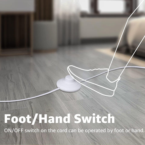 2 Pack Indoor Spot Lights, 120V LED Accent Up Lights, 3W Plant Spotlights, 3000K Floor Spotlights for Plants, Pictures, Desk - Uplights with 5.9 FT Plug Cord and Foot Switch